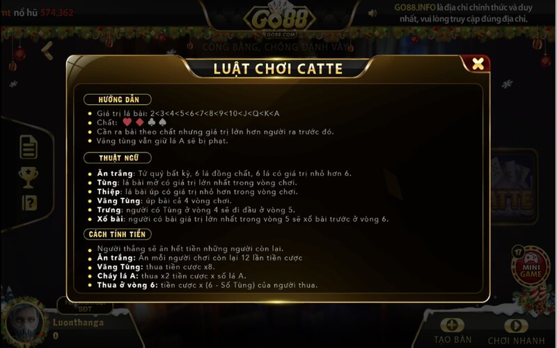 Catte go88 là một trò chơi rất mới lạ và độc đáo